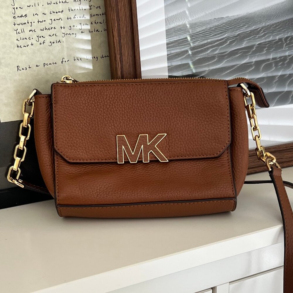 Michael Kors Small Crossbody in "Luggage" Brown